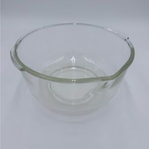 Fire King for Sunbeam MixMaster Large Clear Glass Mixing Bowl 9.5" with Spout